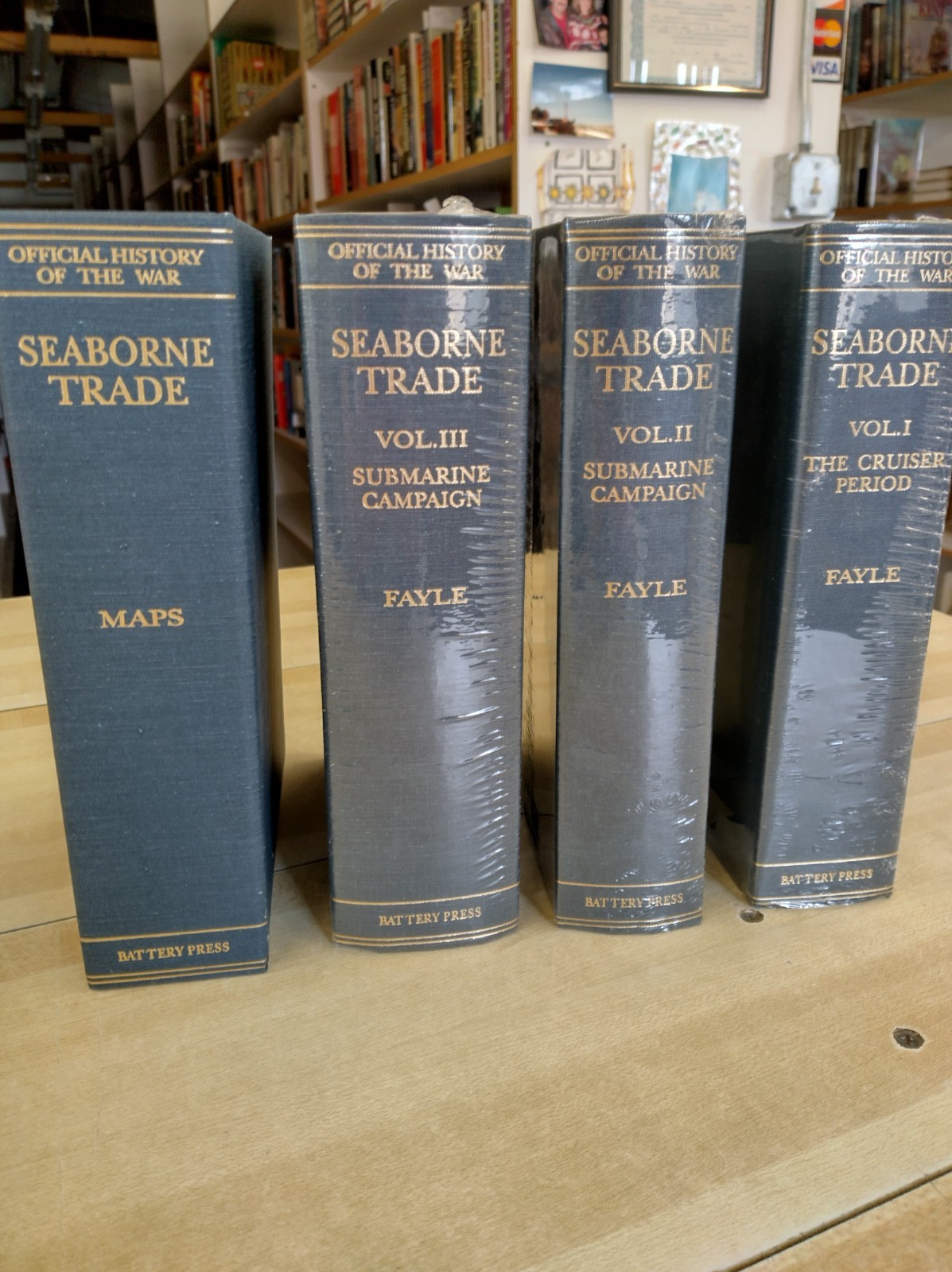 Seaborne Trade – WW 1 British Official History, 3 Vol & Map case