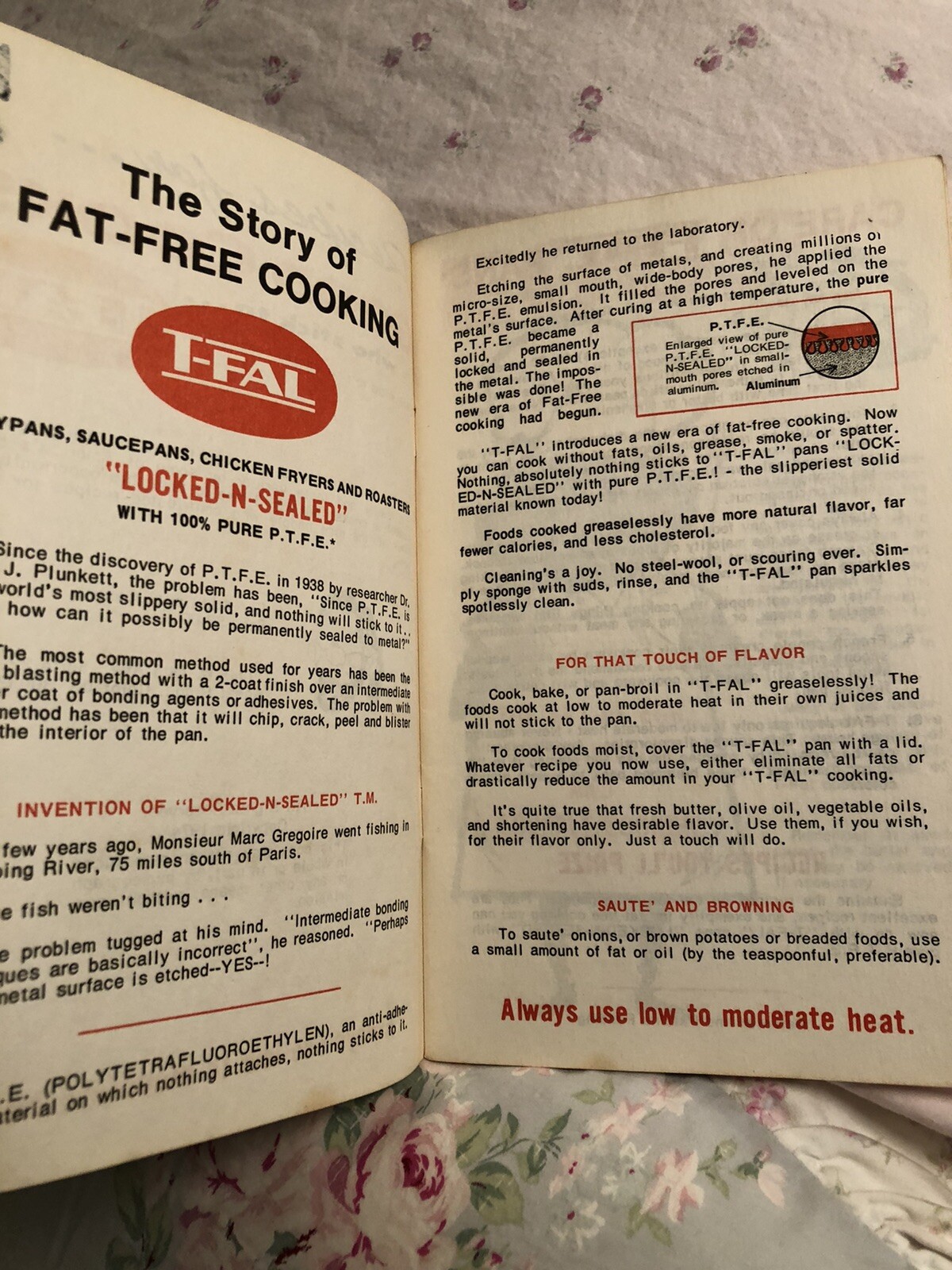 Vintage 1974 Recipes for Good Cooks Who Stick to T-FAL Cook Recipe Paperback