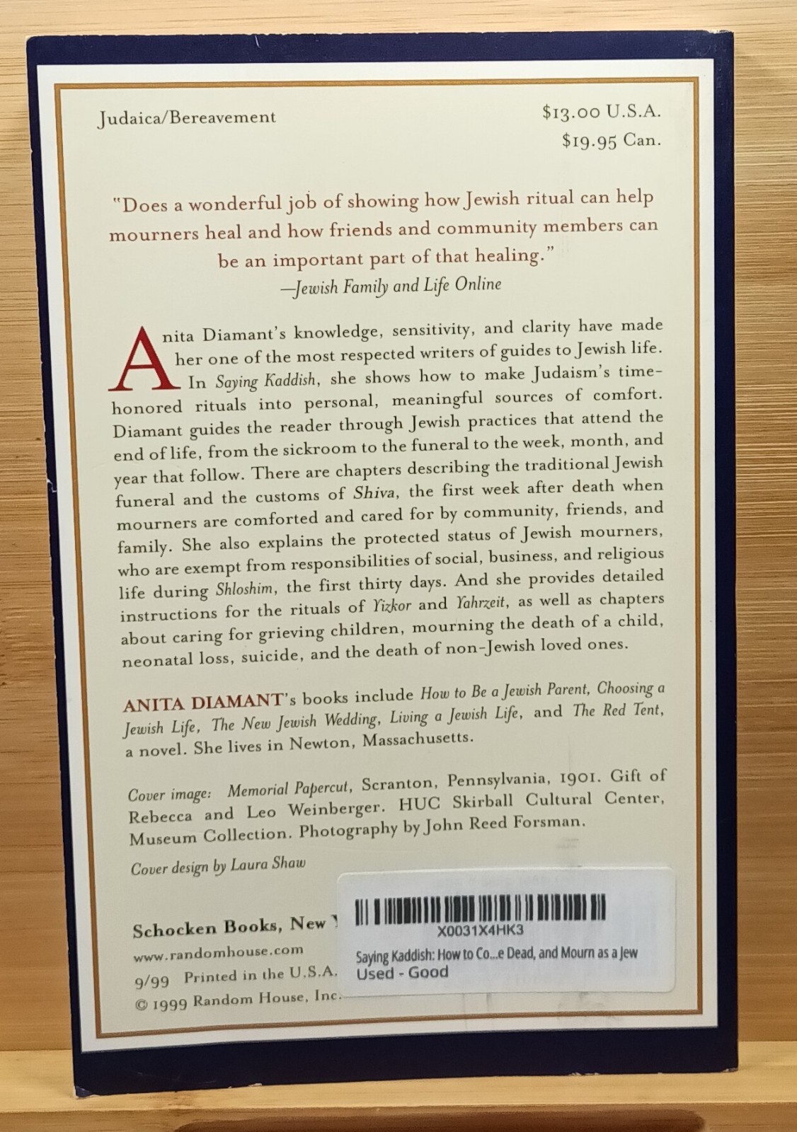 Saying Kaddish: How to Comfort the Dying, Bury the Dead, and Mourn as a Jew by