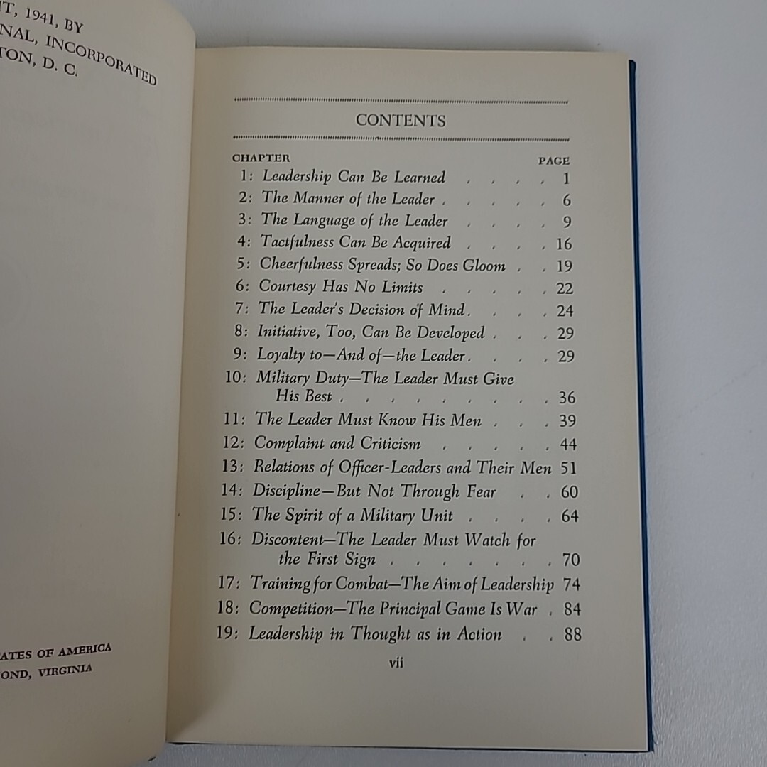 **SIGNED COPY** Leadership For American Army Leaders by Edward Lyman Munson Jr.