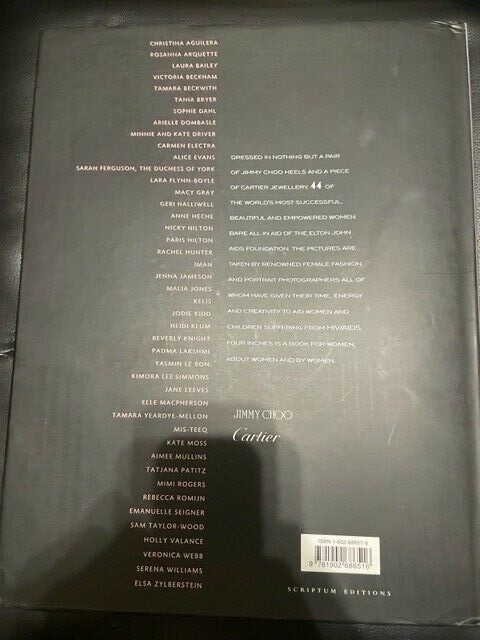 4 Inches by Sir Elton John (Signed) & Foreword Jimmy Choo Very Rare