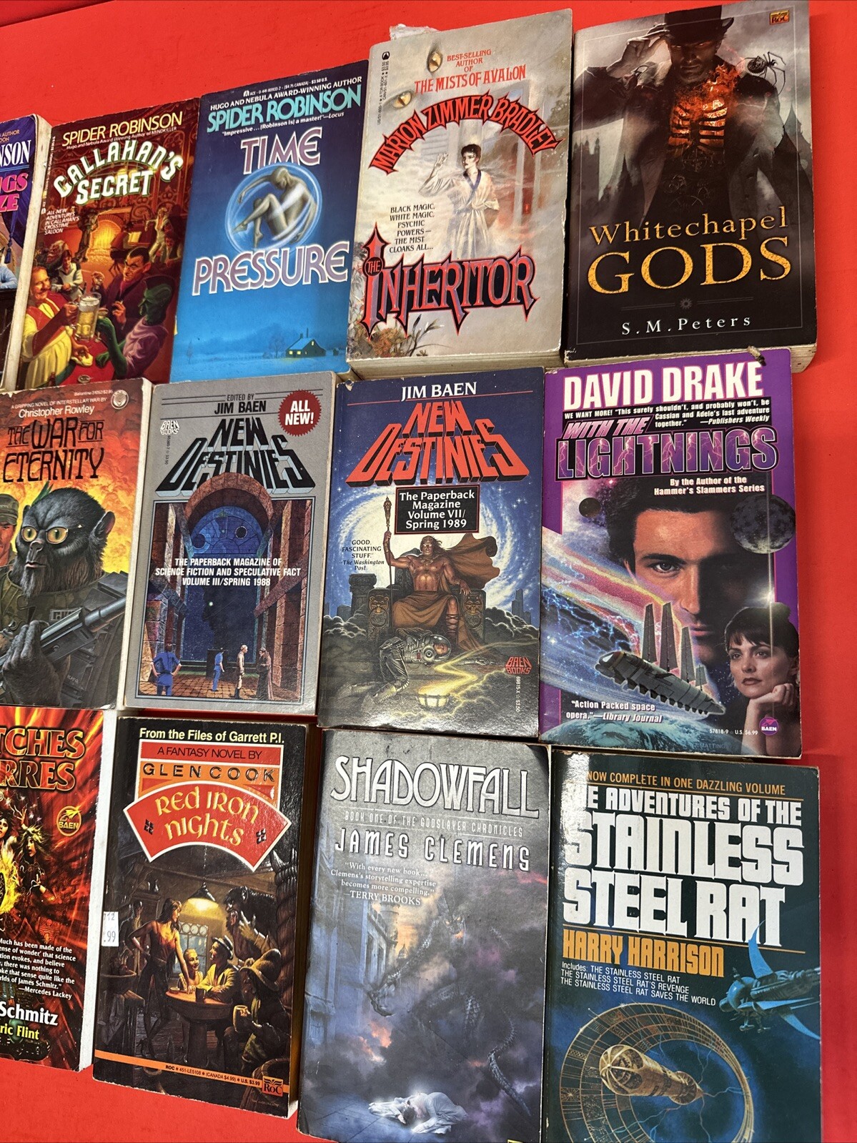 SCIENCE FICTION FANTASY LOT OF 15 PAPERBACK BOOKS SCI FI MULTIPLE AUTHORS