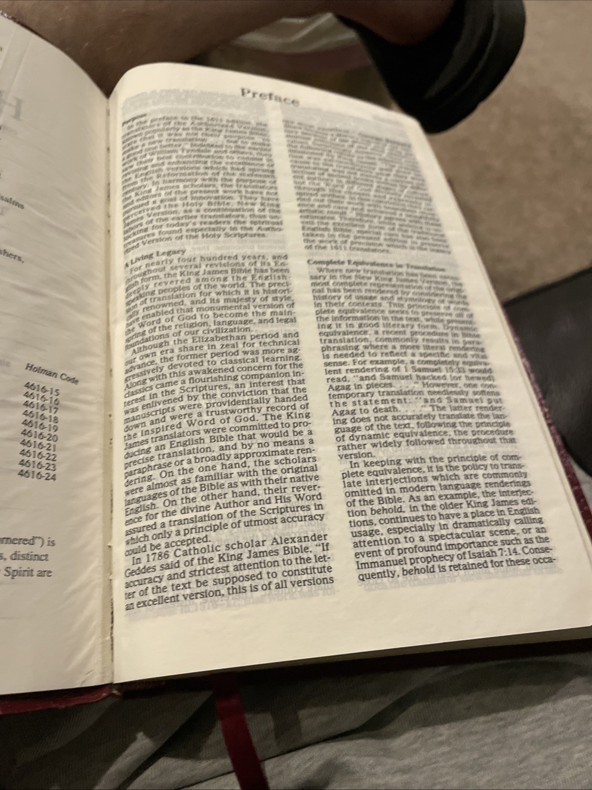 1994 NKJV ULTRATHIN REFERENCE BIBLE BURGUNDY BONDED LEATHER BROADMAN & HOLMAN