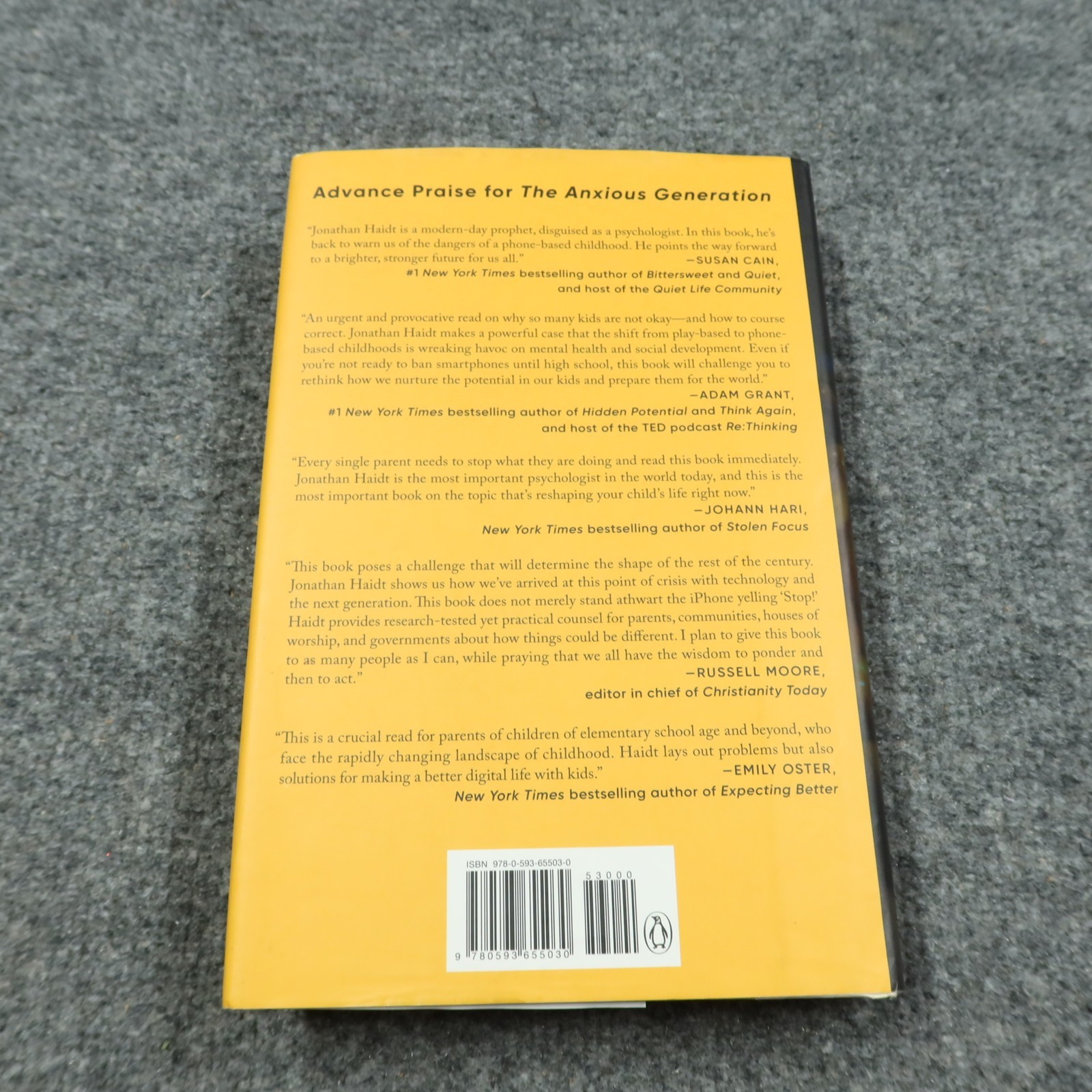 The Anxious Generation: How the Great Rewiring of Childhood Jonathan Haidt