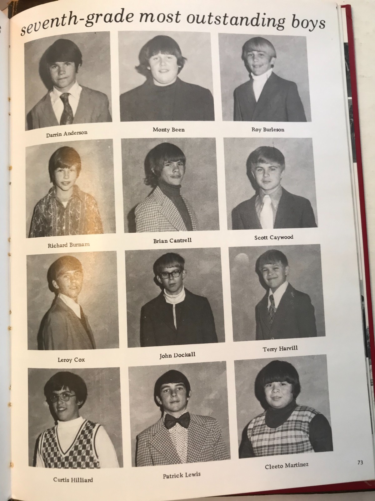1974 The Round-Up Crockett Junior High School Yearbook, Odessa, Texas