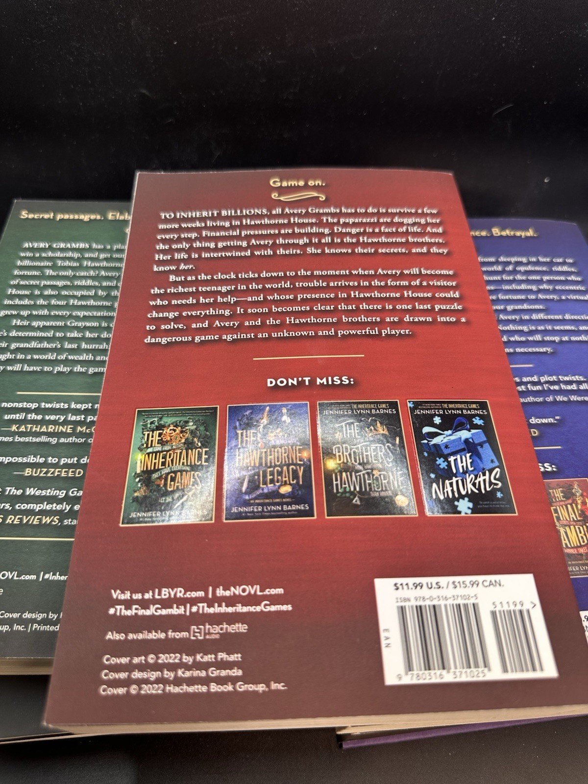 The Inheritance Games Book Series 5 Book Set Paperback and Hardback