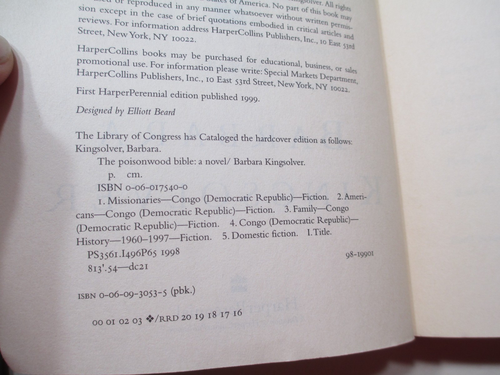 The Poisonwood Bible –