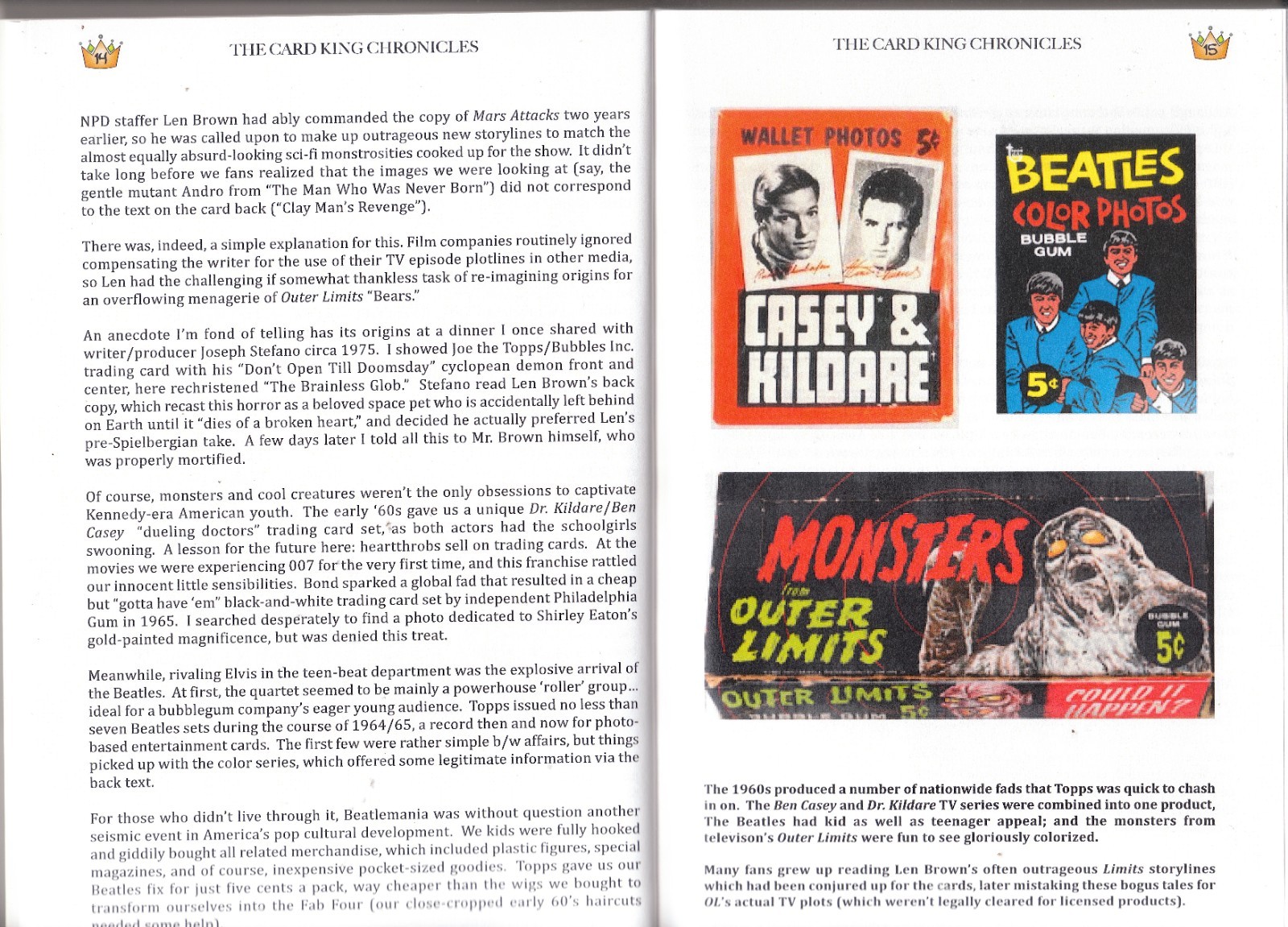 THE CARD KING CHRONICLES Vol. 1: The ’70s AUTOGRAPHED w. SKETCH CARDS