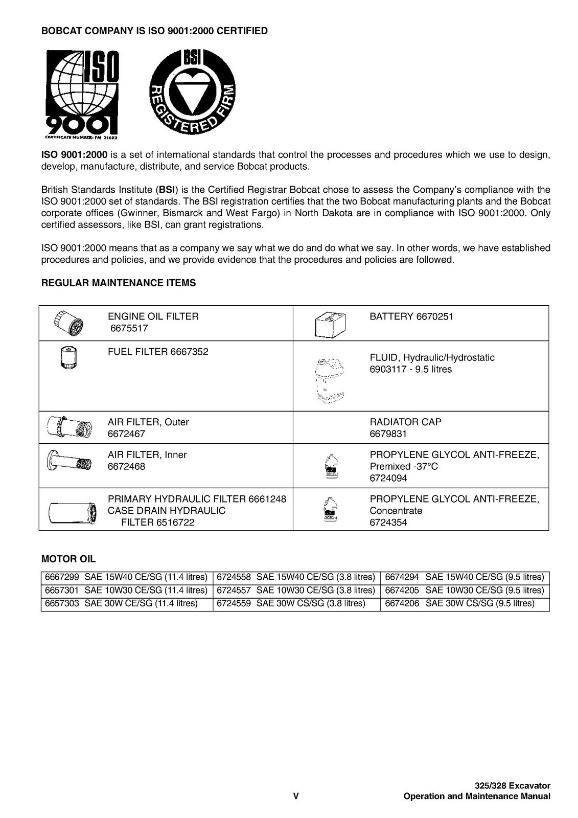 BOBCAT 325 328 G Series Excavator Operation And Maintenance Manual SPIRAL