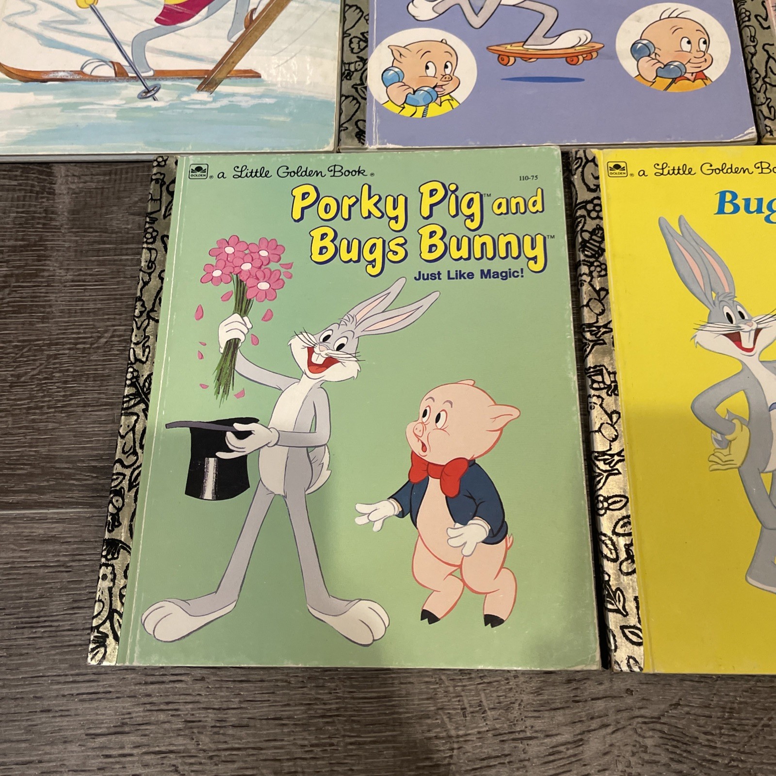 Lot Of 7 The Little Golden Books – Looney Tunes – Bugs Bunny Tweety Road Runner