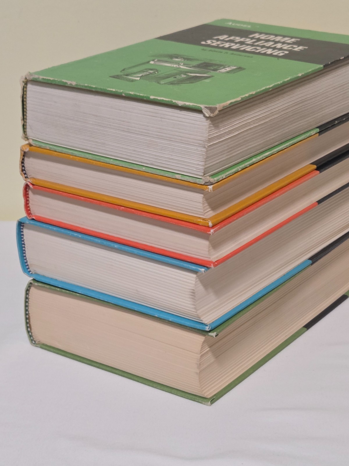 Lot of 5 Audel Hardcover Books. 1960’s-70’s. Home Repair, Plumbing, Automotive