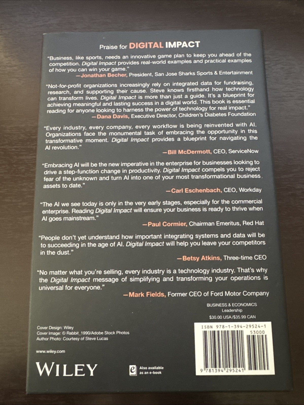 Digital Impact The Human Element of AI – Driven Transformation by Lucas Steve HC