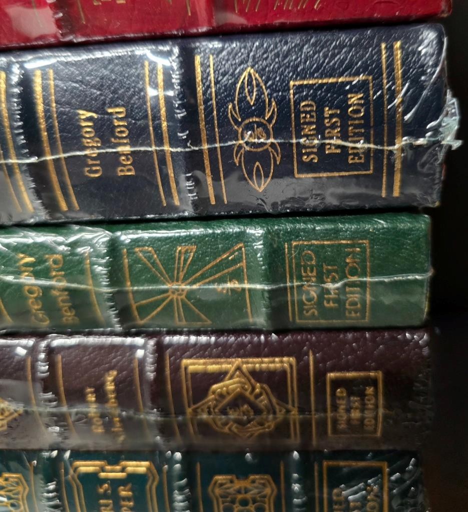 LOT OF 9 FIRST 1ST EDITION SIGNED EASTON PRESS BOOKS TOMORROW AND NEW SEALED