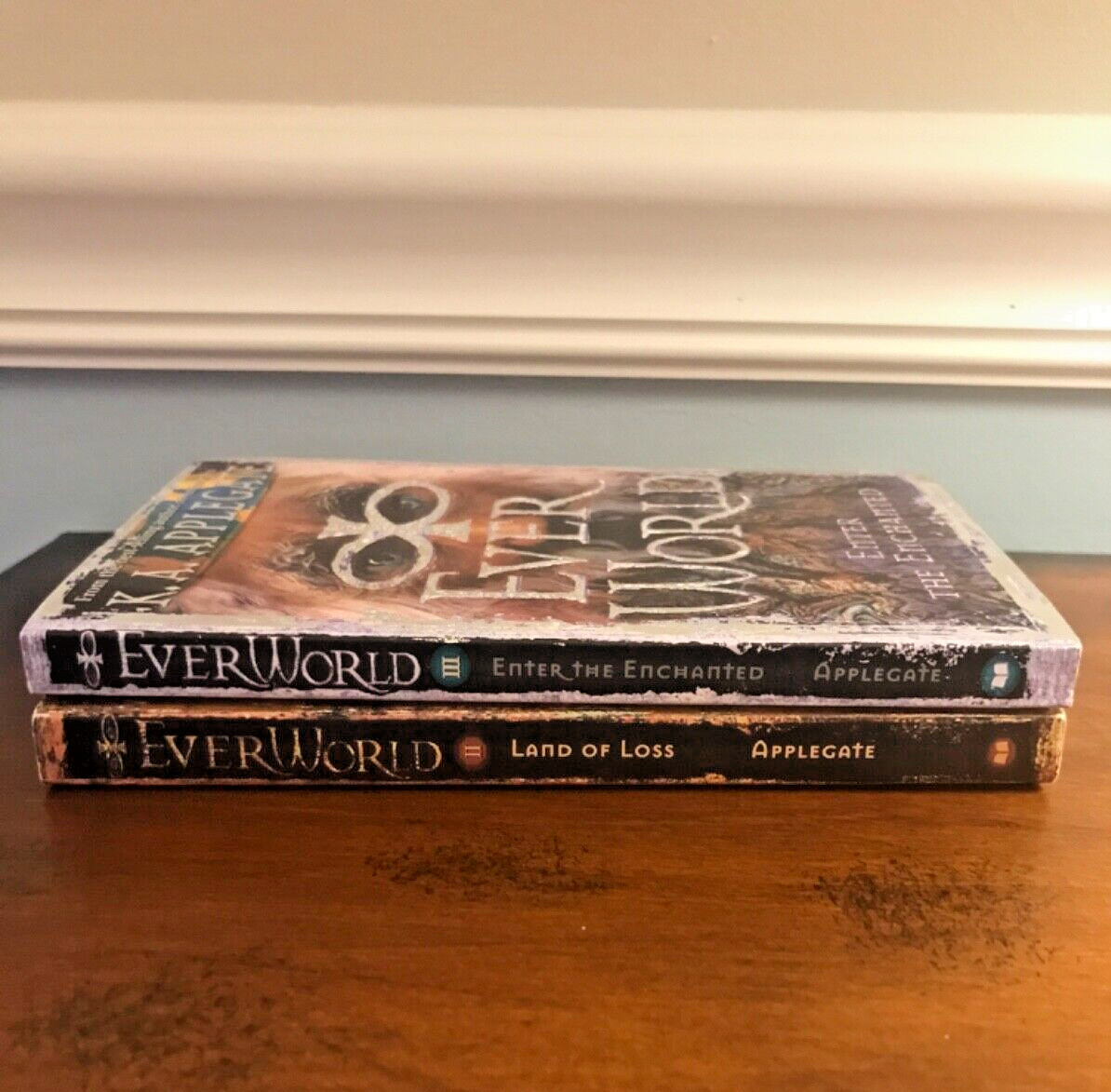 K.A. Applegate Everworld Book Lot Of 2 Fantasy Vintage Scholastic 1999