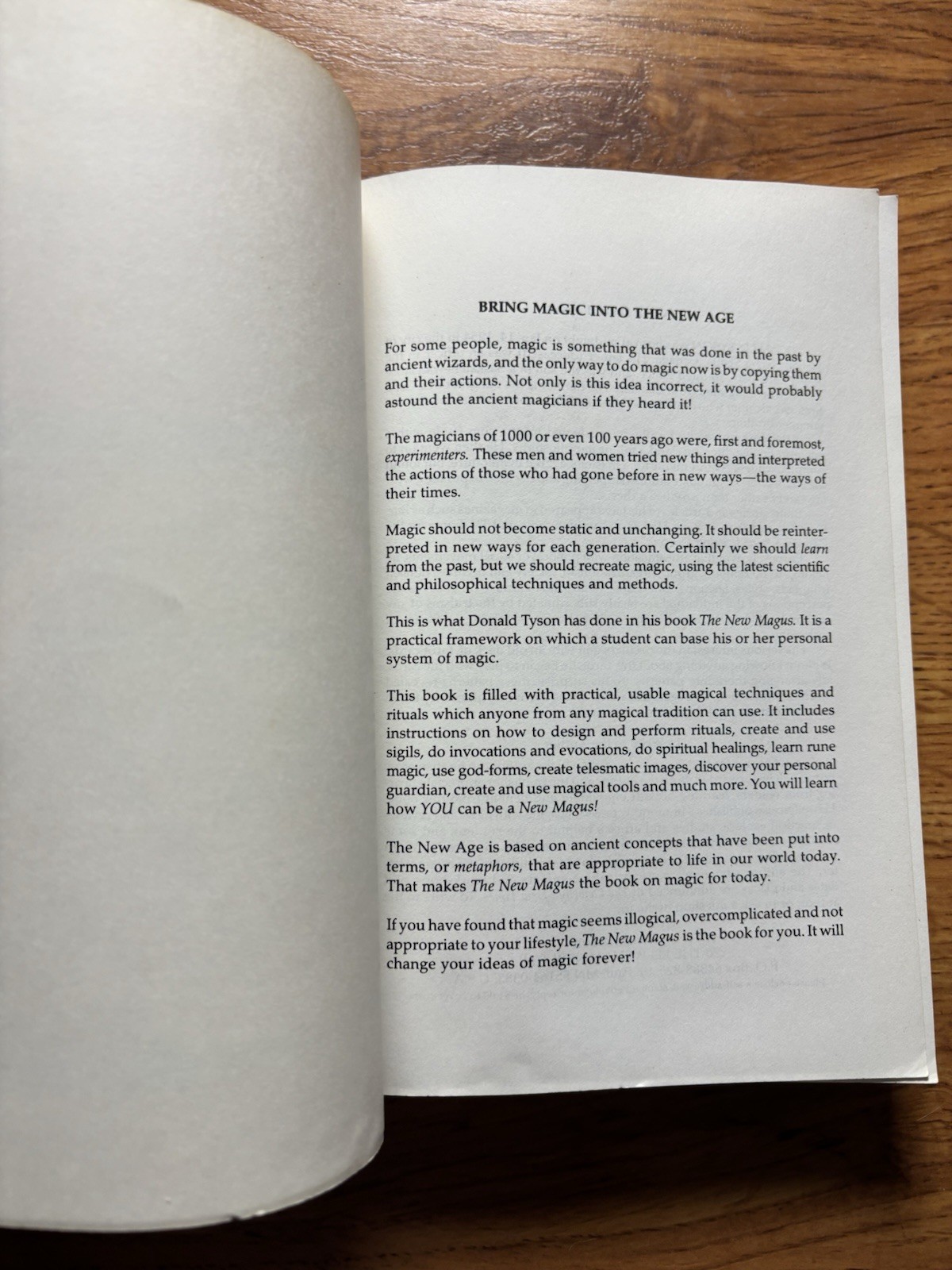 The New Magus Donald Tyson Ritual Magic Personal Process Occult Book