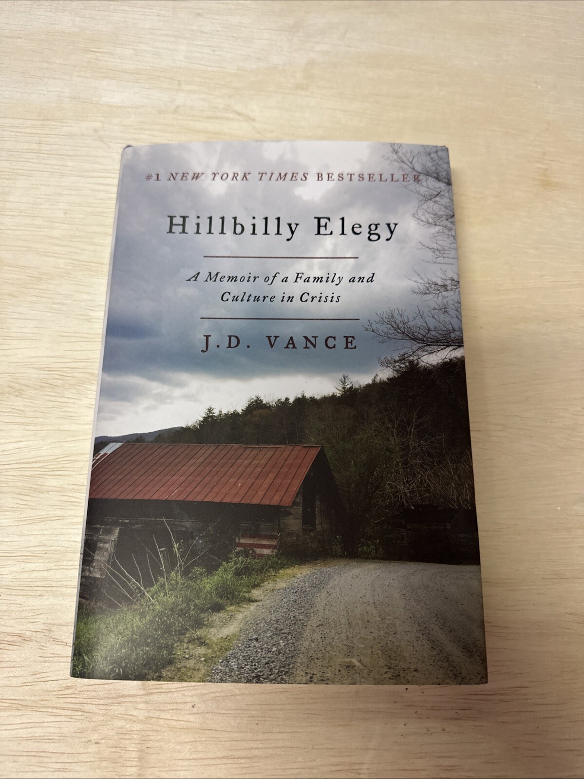 HILLBILLY ELEGY : A Memoir of by J. D. VANCE, 1st Edition, Vice President, HCDJ