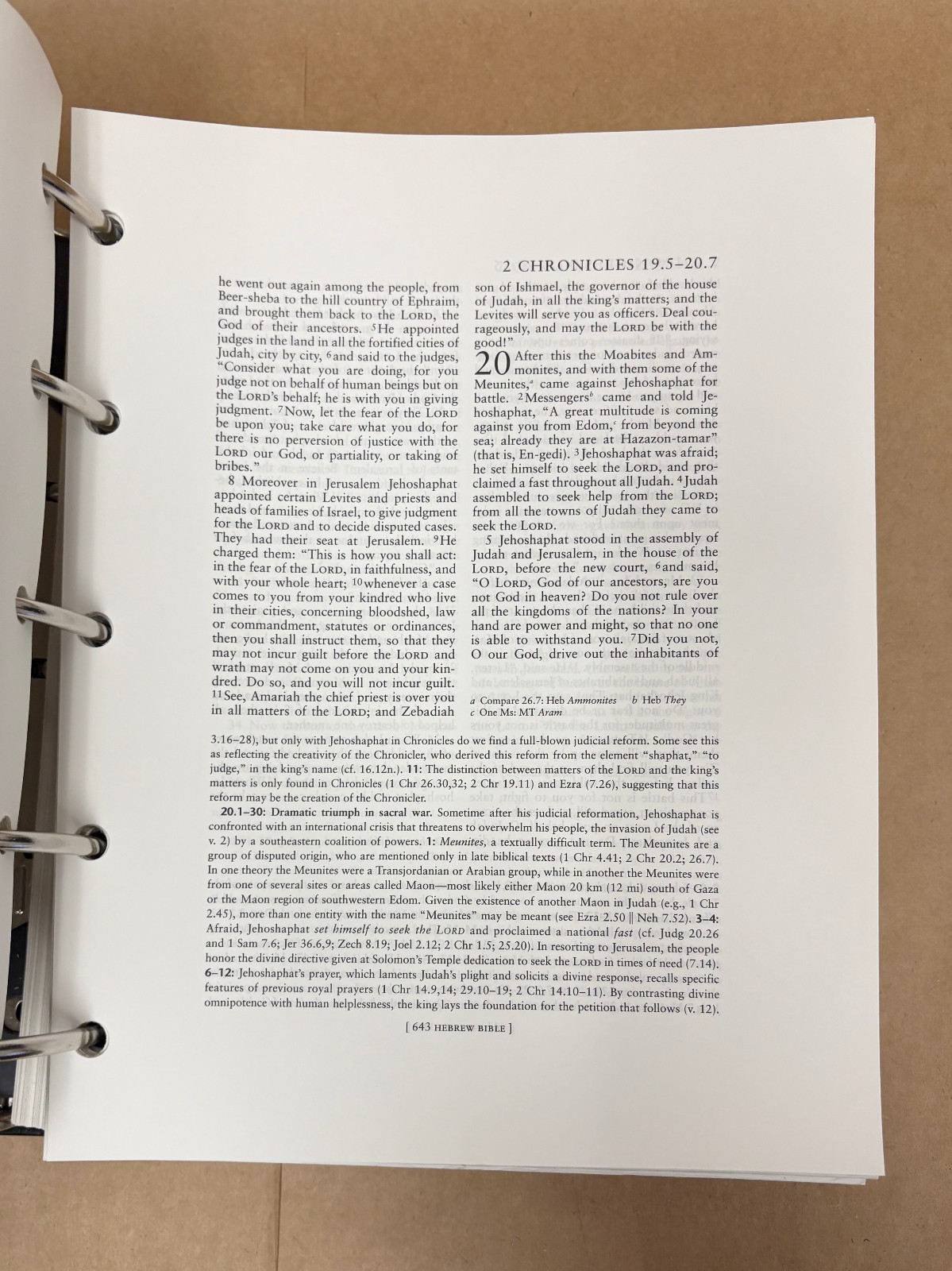 The New Oxford Annotated Bible Hendrickson Bibles NRSV 3rd Edition Apocrypha