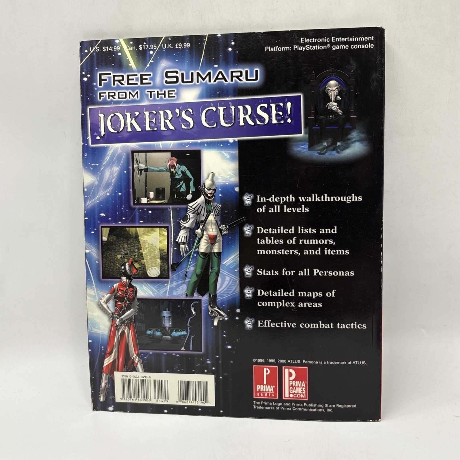 🔥Persona 2 : Eternal Punishment Prima’s Official Strategy Guide