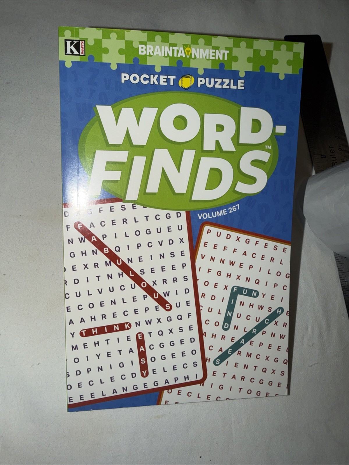 KAPPA Word-Find Pocket Puzzle Volume 267 Pages 130 W/ 58 Puzzles Large Print NEW