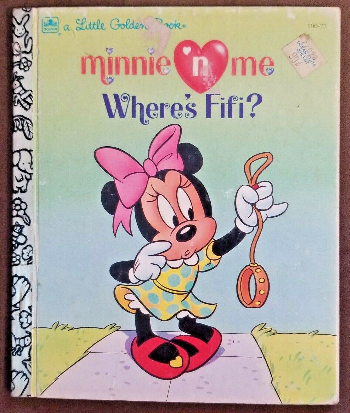 Lot of 5 Walt Disney’s Little Golden Books Vintage 1978-1991 Hardcover Ephemera