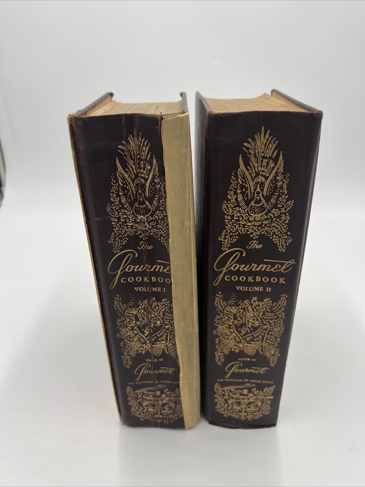 Vintage 1960 The Gourmet Cookbook Revised Volume 1 & Volume 2 Hardcover