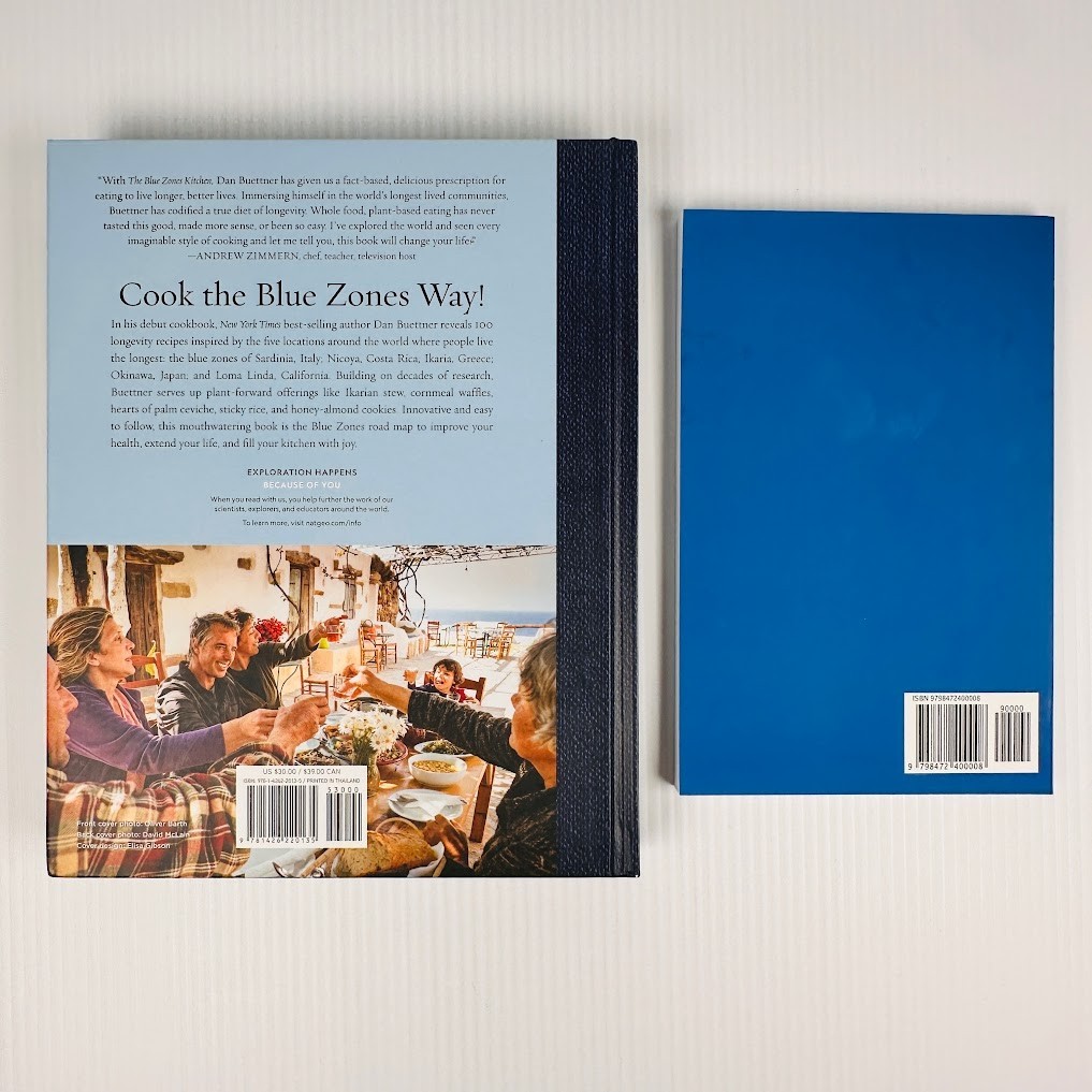The Blue Zones Kitchen by Dan Buettner Cookbook & The Updated Blue Zones by Dami