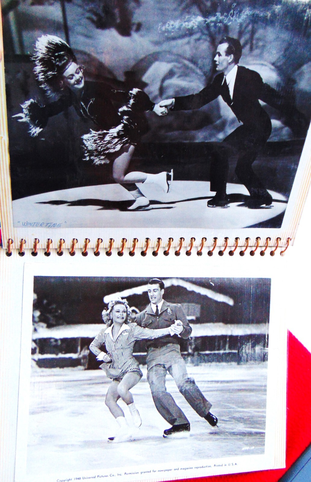 SONA HENIE ~ 2 BOOKS ~ 12 RARE STUDIO 8 x 10 PHOTOS ~ 78 TOTAL PAGES MEMORABILIA