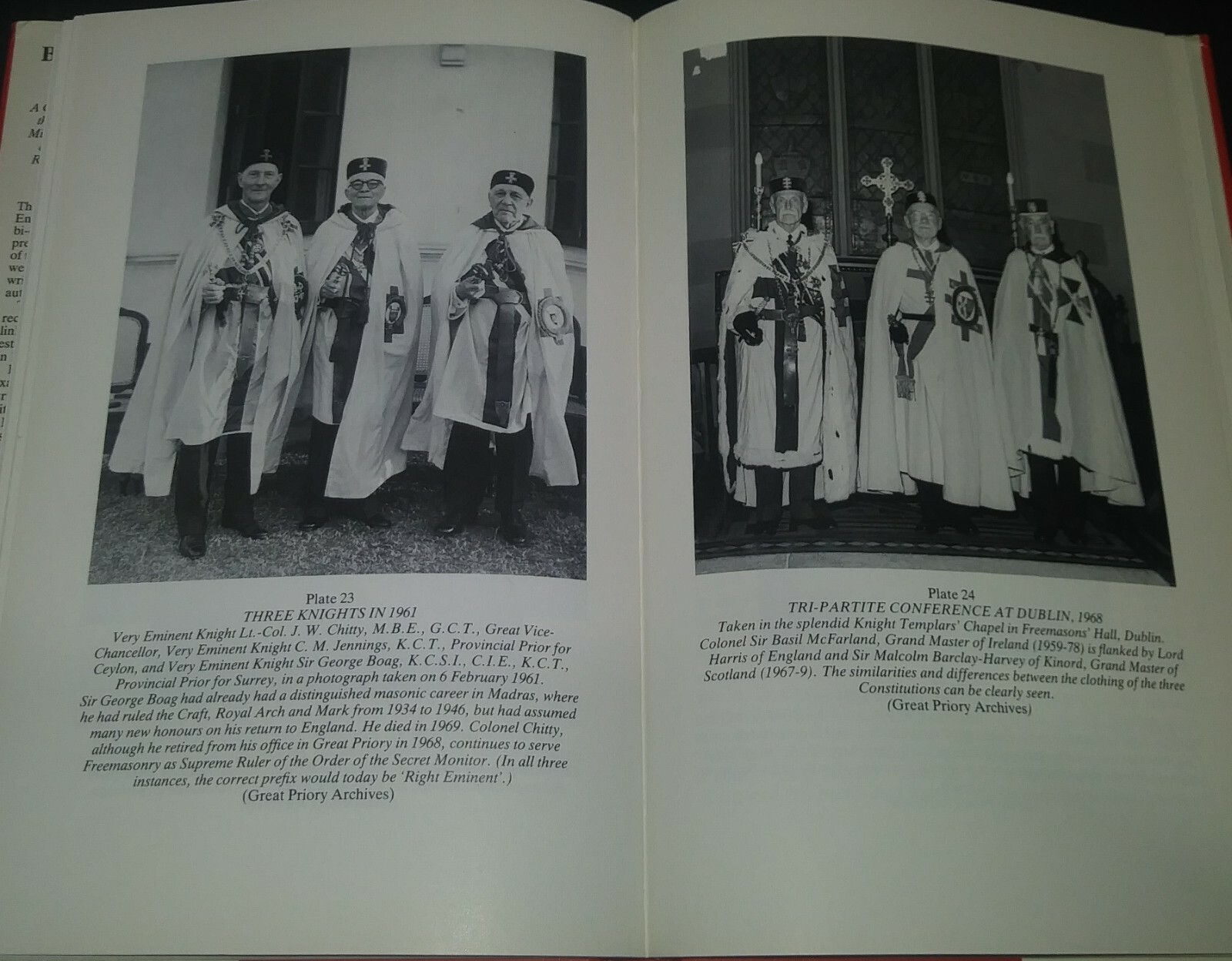 Brethren in Chivalry 1791-1991 Frederick Smyth Masons Templars Grand Priory 1st