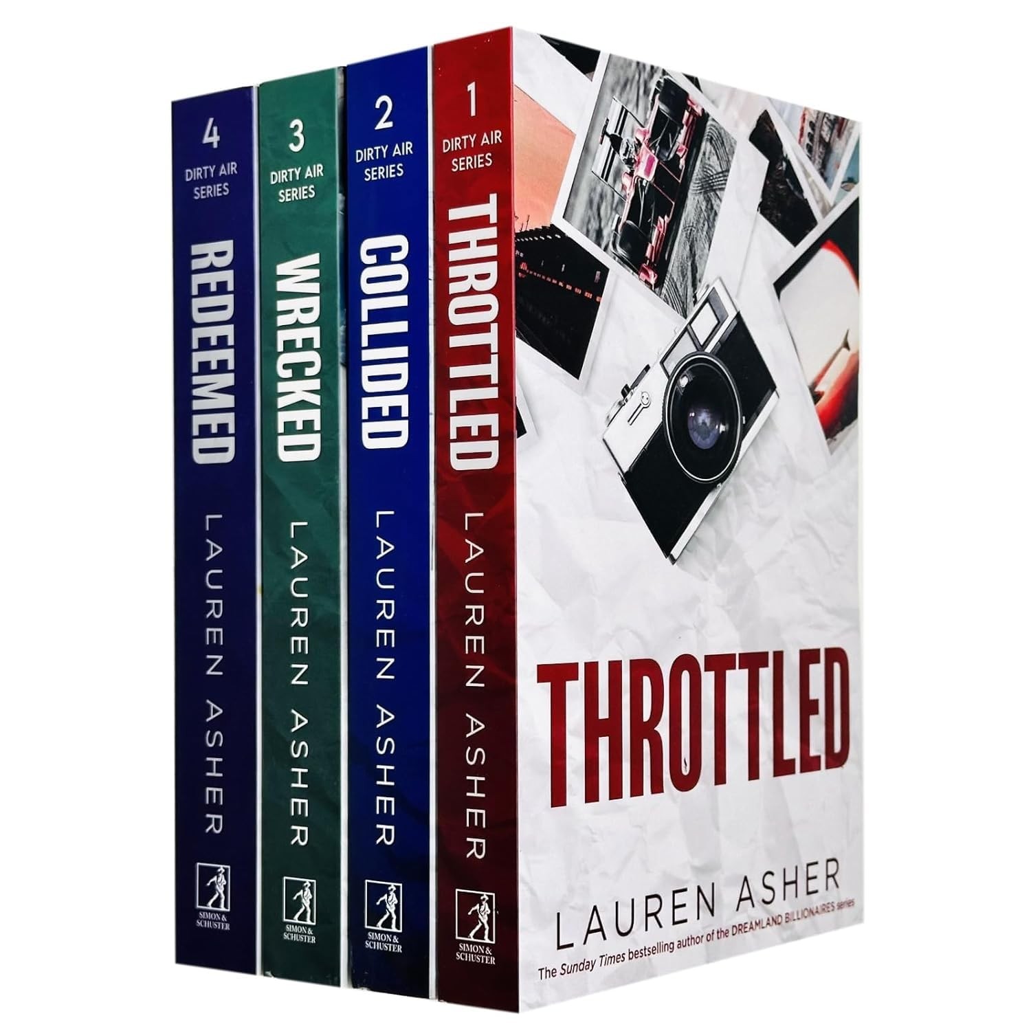 The Dirty Air Series 1-4 Books Set By Lauren Asher Throttled Collided Paperback