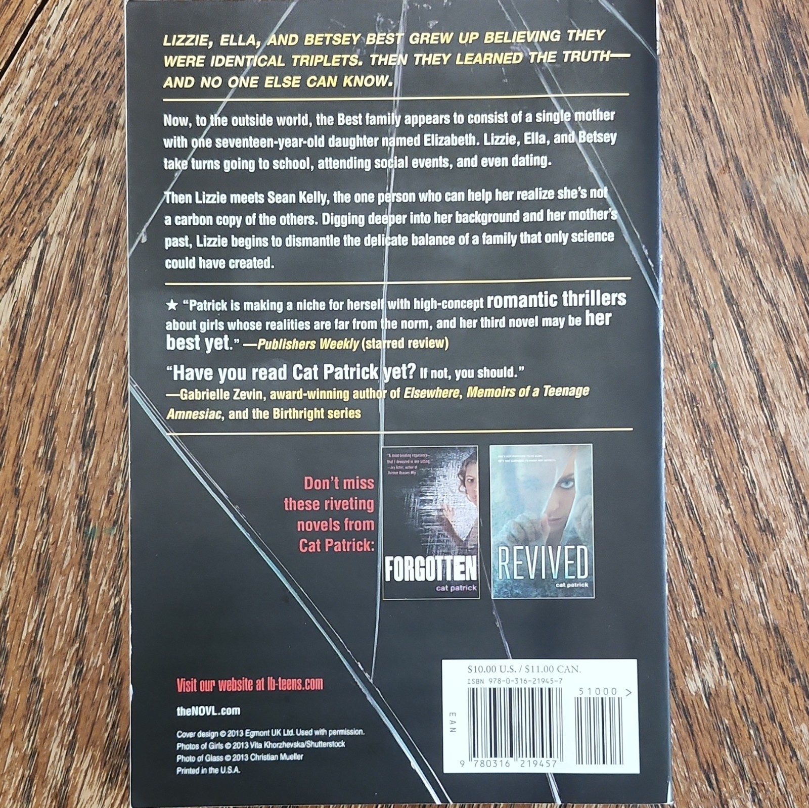 Cat Patrick Originals YA Science Fiction Novel Trade Paperback 2013