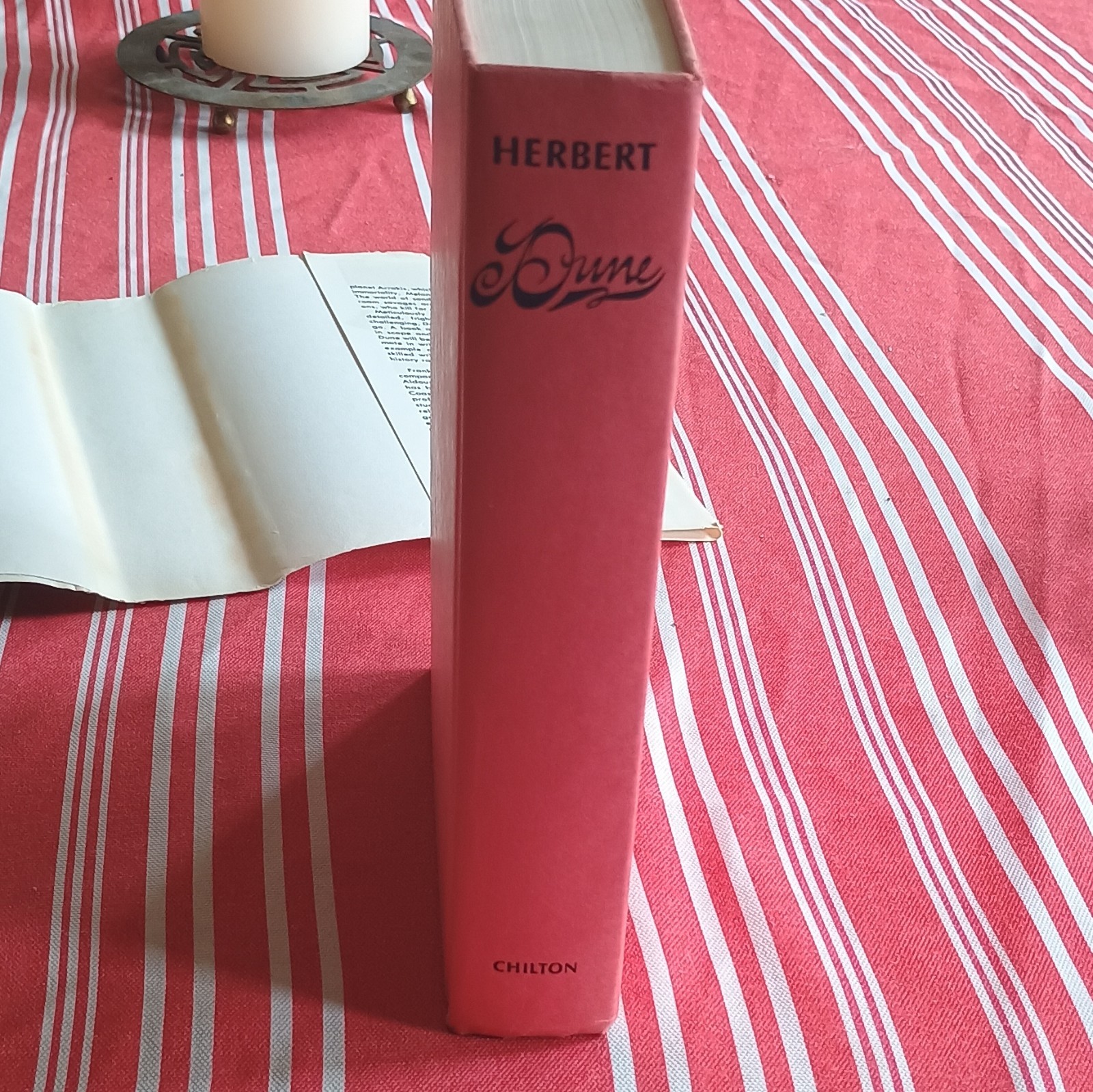 Frank Herbert Dune HCDJ Sci-Fi Chilton 1965 Book Club Ed R45