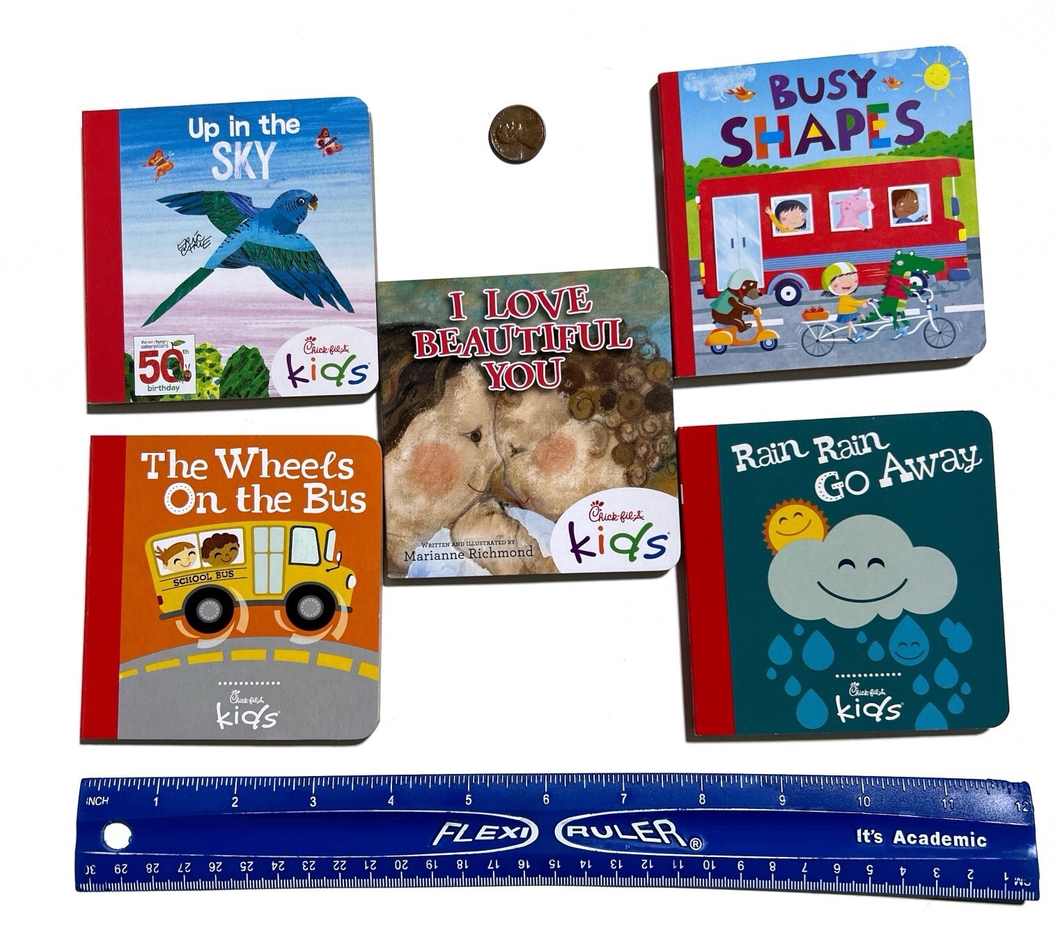 Mixed Set Of 5 Mini Board Books Chick-Fil-A 4 in. Carle Richmond Idea Planet NEW