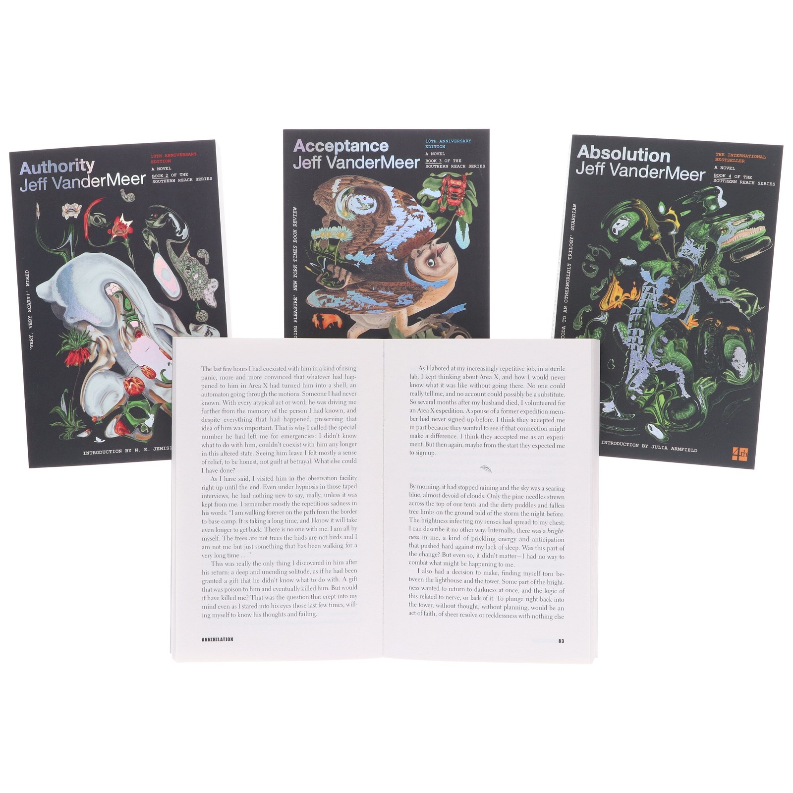 Southern Reach Series 4 Books Set by Jeff VanderMeer – Fic – PB