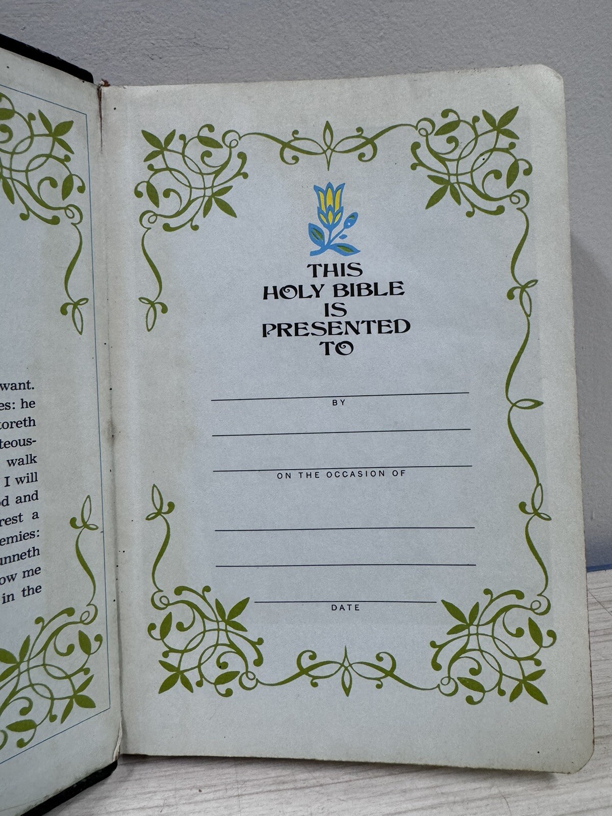 Holy Bible Red Letter Concordance Edition 1970 National Bible Press