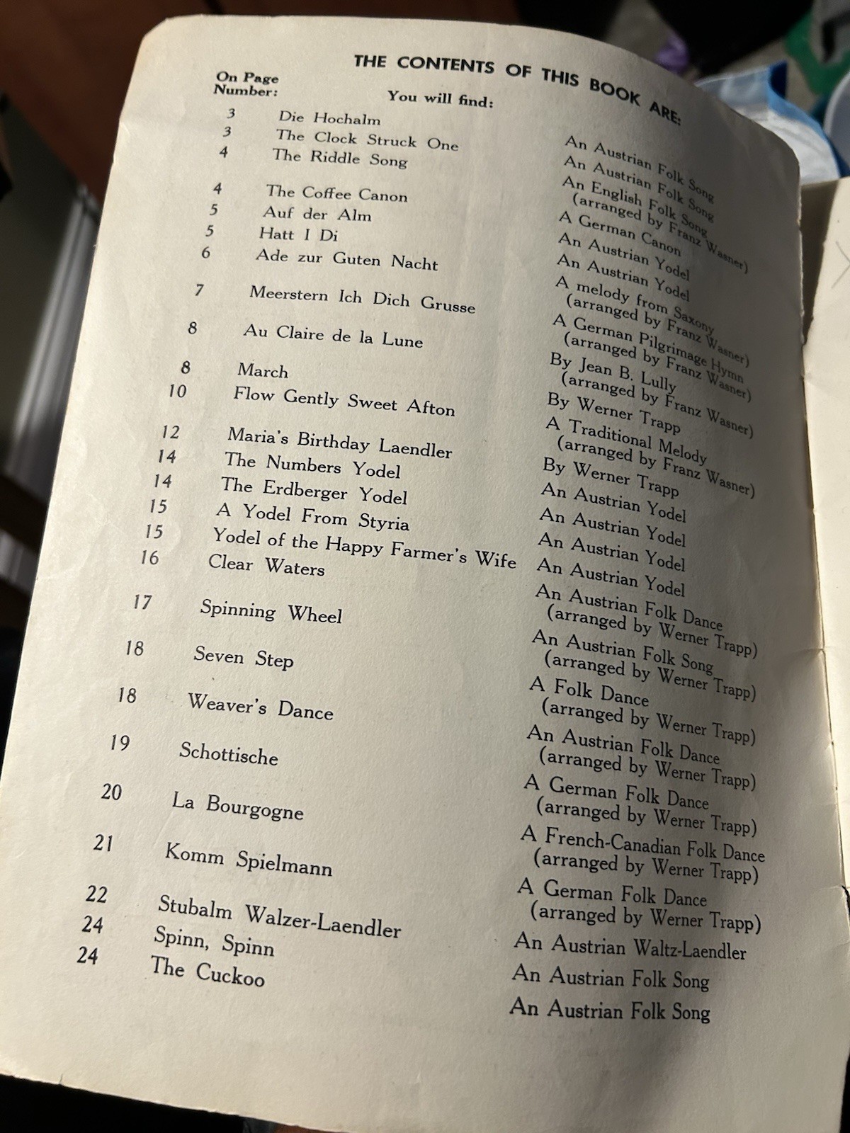 Trapp Family Recorder Trios – Trapp Family Singers Collection 1956 PB