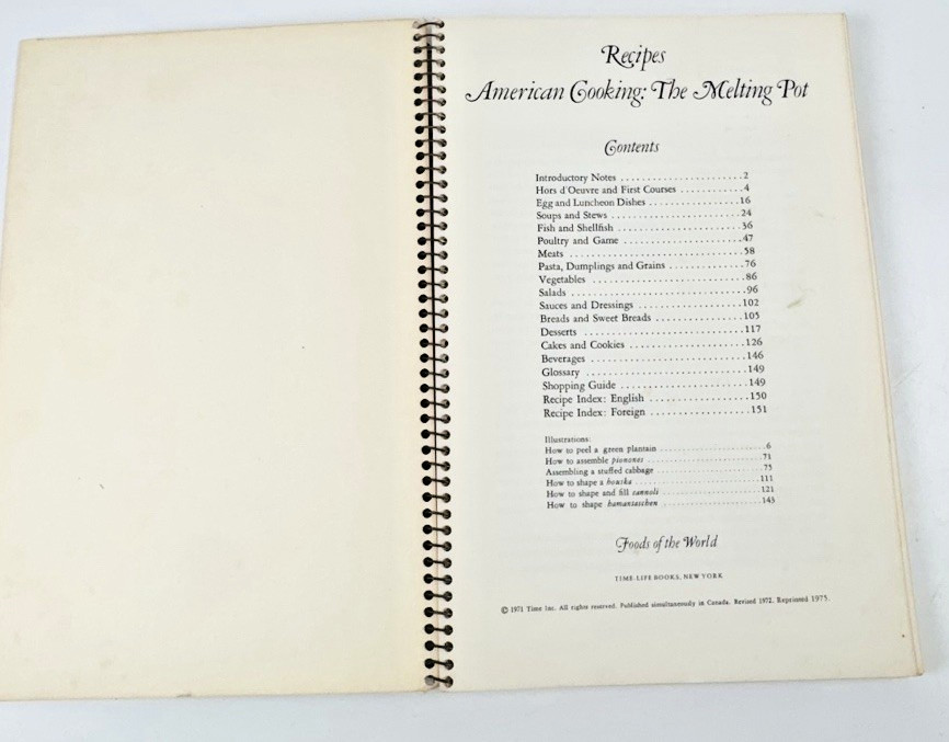 Time Life Foods of the World Vtg Cookbooks Spiral Lot of 6 American Cuisine