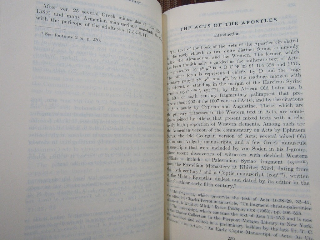 1975 Metzger A TEXTUAL COMMENTARY ON THE GREEK NEW TESTAMENT Nice Copy