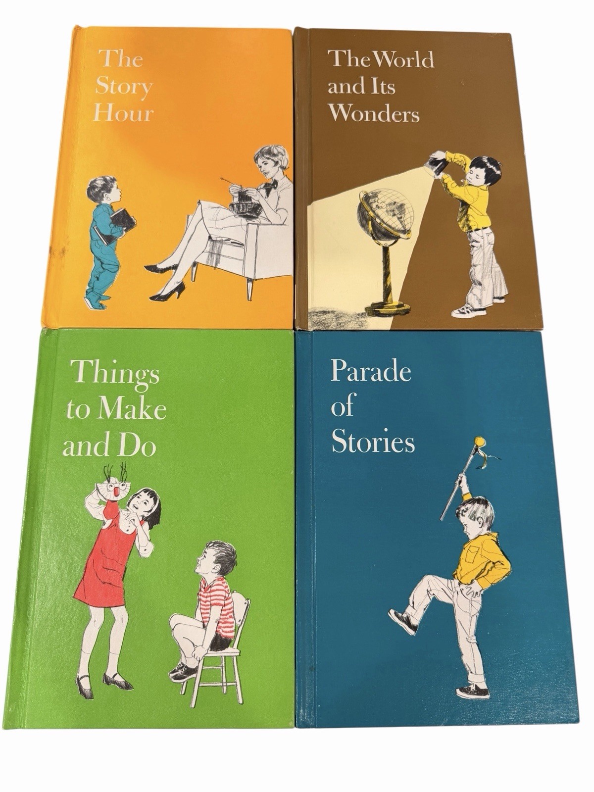 1977 Child Horizons, 4 Books, Words to Know, Questions Children Ask…