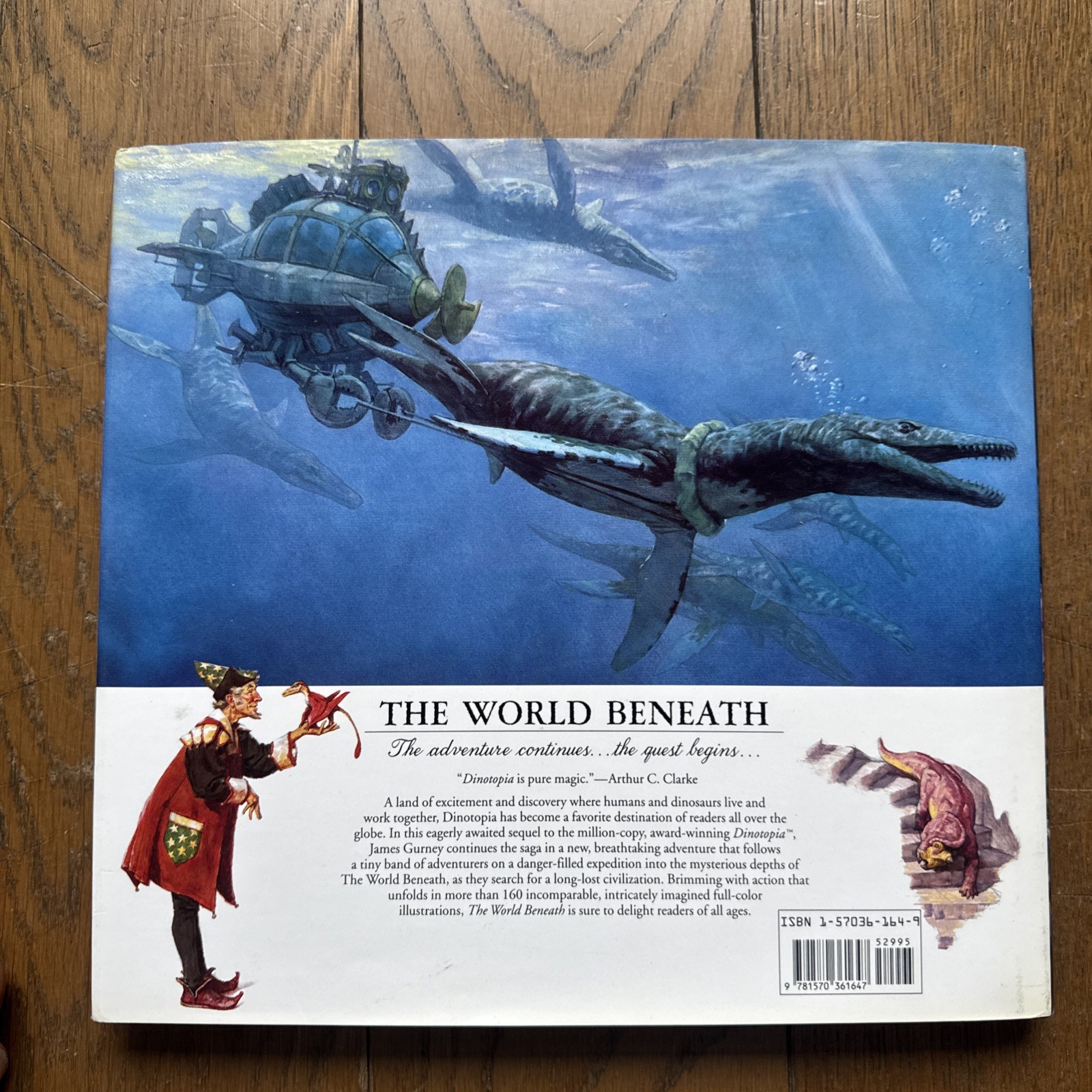 SIGNED Dinotopia The World Beneath by James Gurney 1995, Hardcover