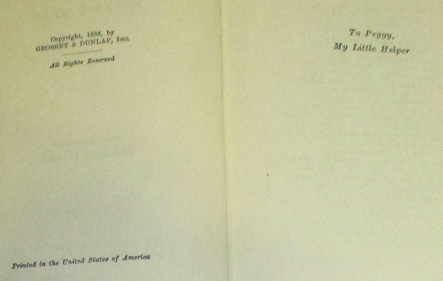 1938 The Unfinished House by Margaret House H/C 250 Pages NICE!!!!