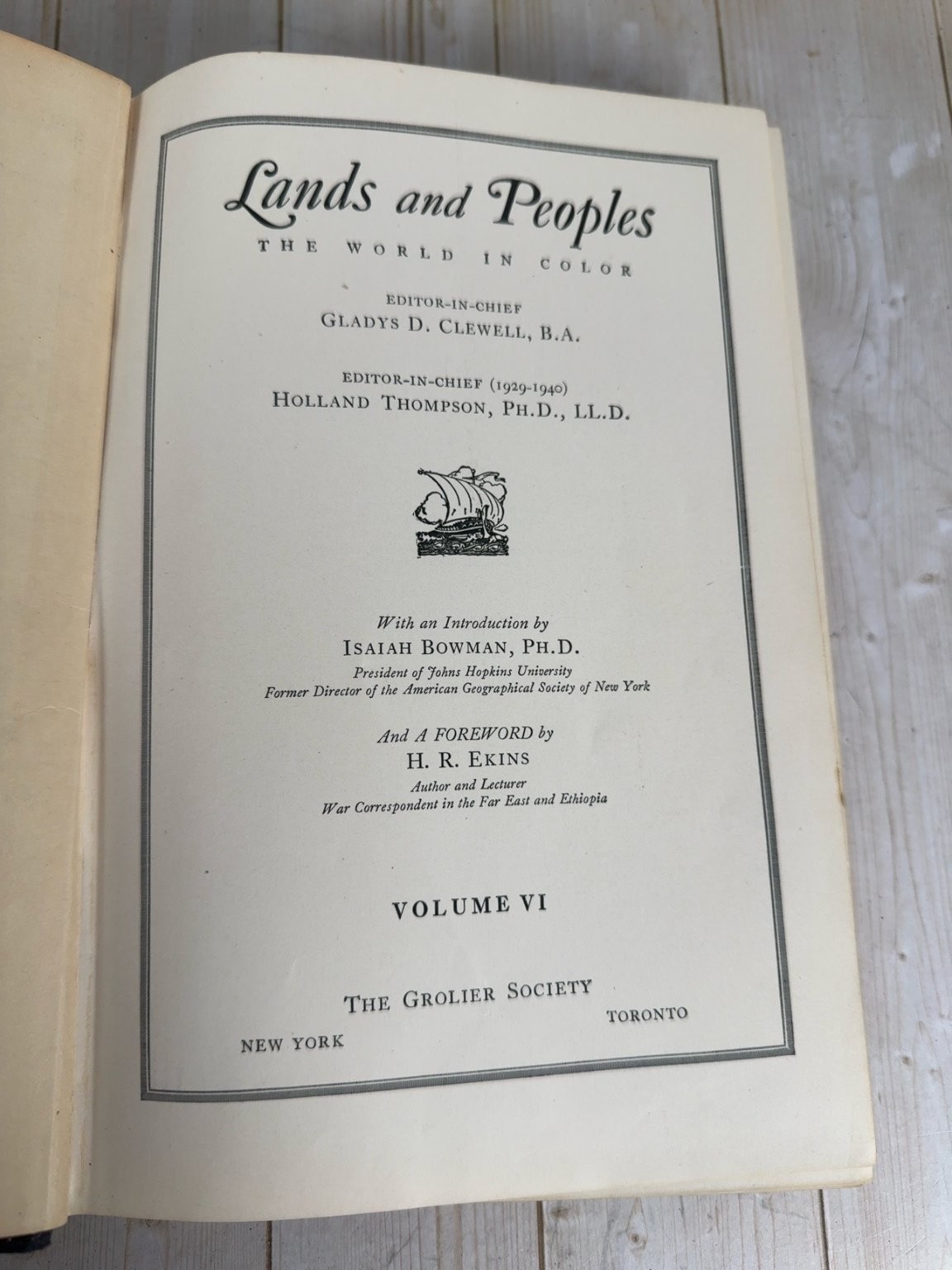 Lands and Peoples The World in Color Complete 7 Volume Set 1948 Grolier Society