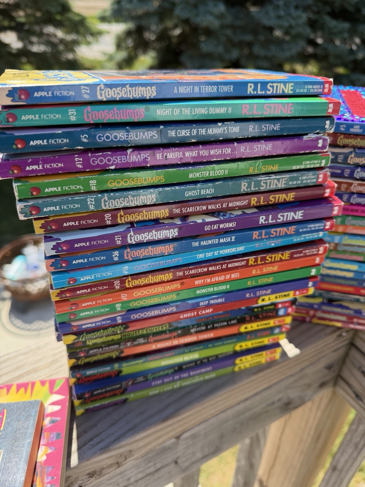 Goosebumps Series Book Large Lot RL Stine 71 Books+ 1 DVD Game