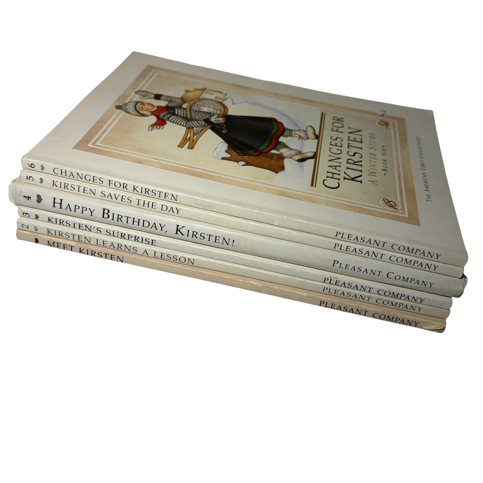 American Girl KIRSTEN Books 1854 Complete Set 1-6 Pleasant Co First Editions ‘86