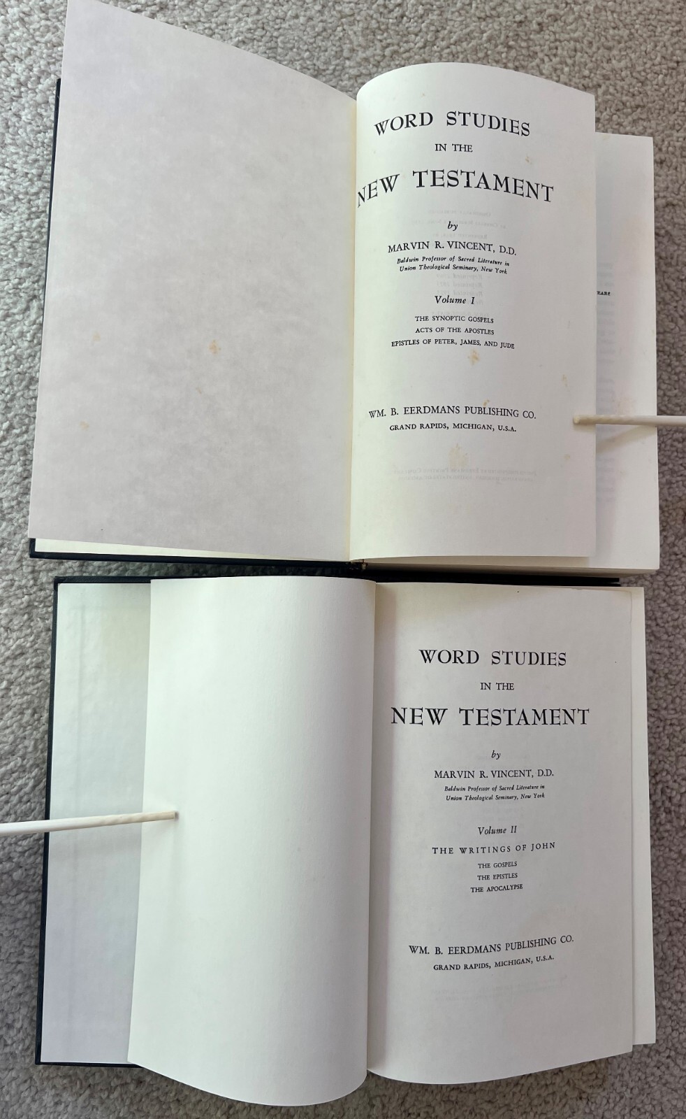 Word Studies in the New Testament by Vincent 4 Vol. 1976 Wm B Eerdman’s Pub. Co.
