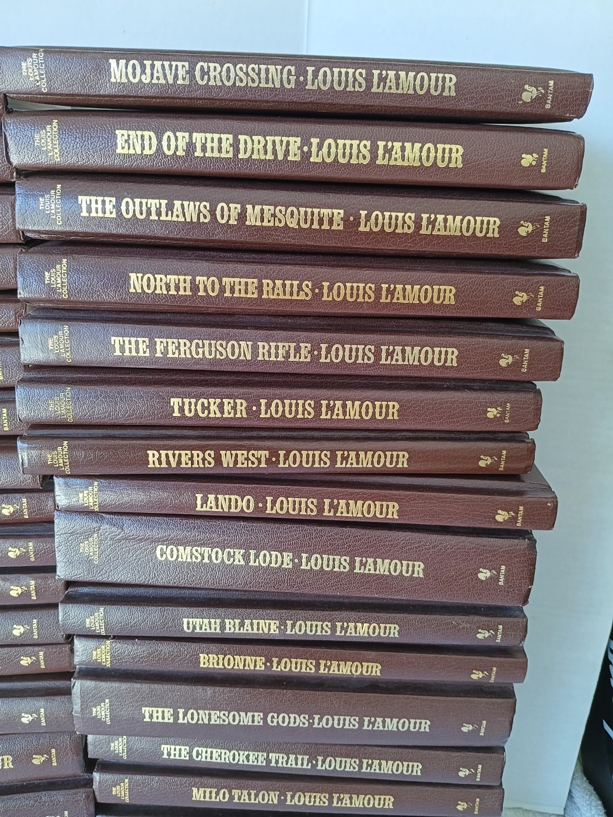 Louis L’Amour Collection – Set of 63 Volumes – Leatherette Hardcover Books