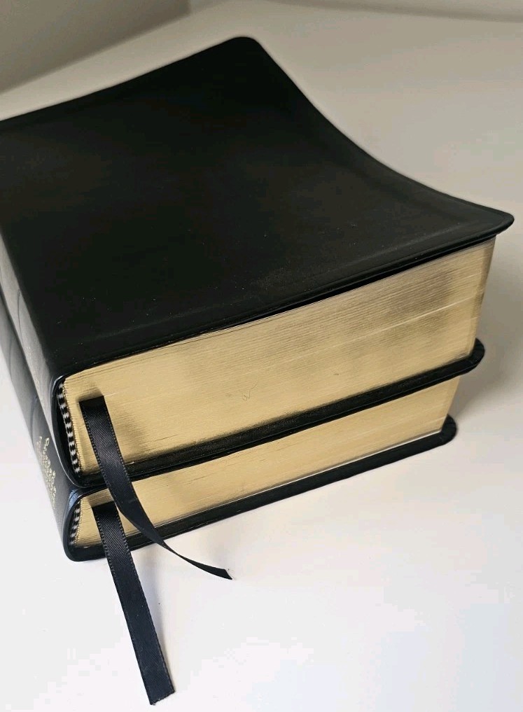 LDS Spanish Split Quad Scripture Set Black Leather 8.5″ X 5.5″ Book Of Mormon