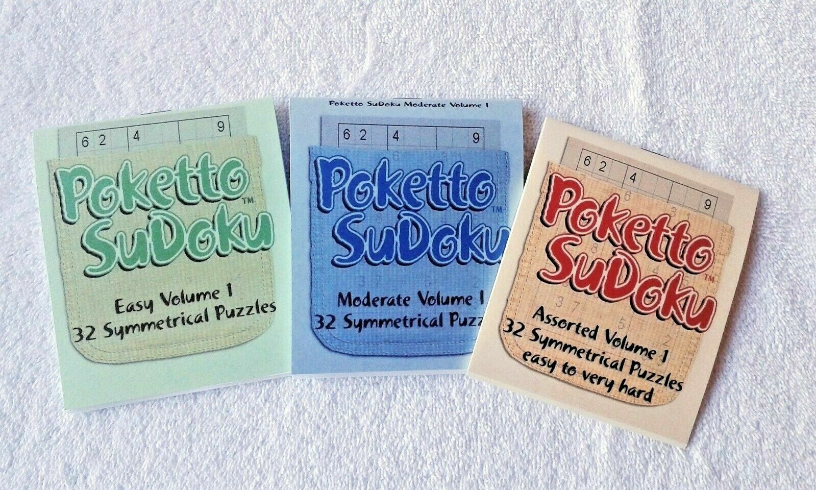 Poketto SuDoku 12 Pack | A Collection of 12 Pocket SuDoku Puzzle Books