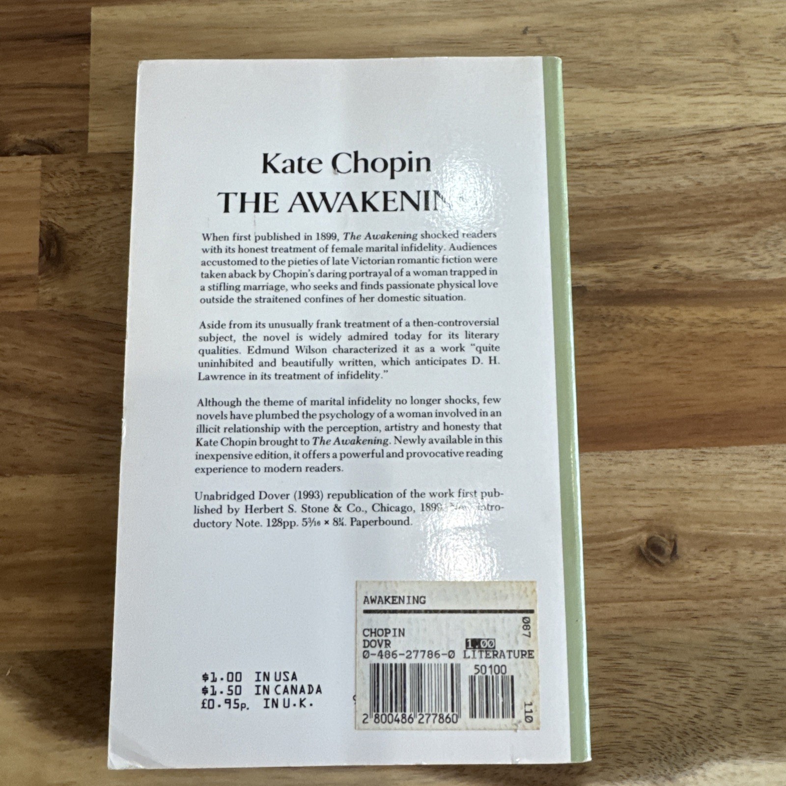 Awakening by Kate Chopin (1993, Trade Paperback)