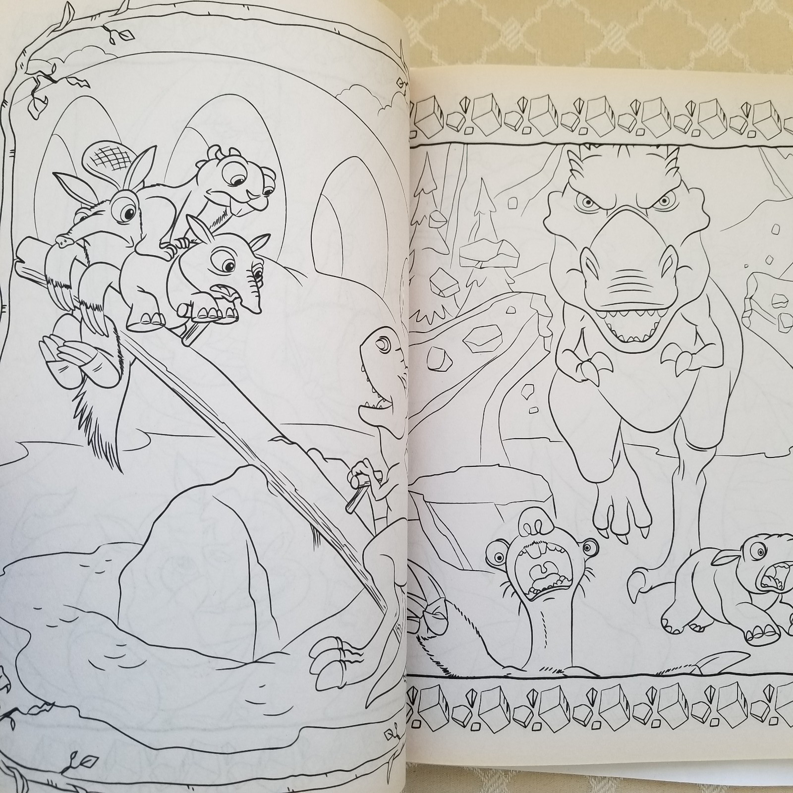 Ice Age Daewn of the Dinosaurs Jumbo Coloring and Activity Book, new