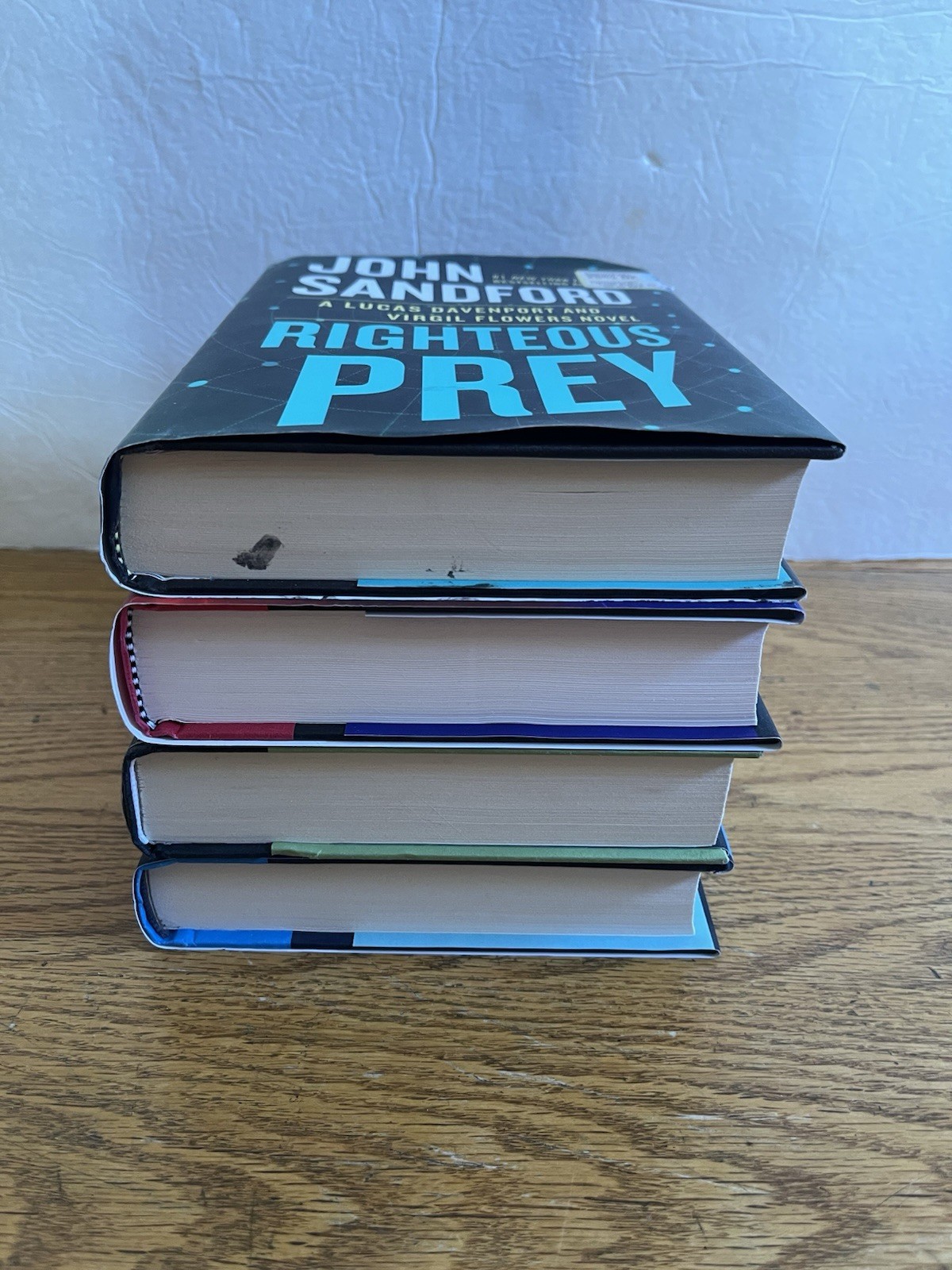 Lot of 4 John Sandford Prey Series 1st Print Righteous Judgement Toxic Lethal HC